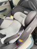 初婴贝儿童安全座椅汽车用0-4-12岁婴儿宝宝车载可坐可躺i-Size认证 耀石黑+175°躺+支撑腿+360度旋转 晒单实拍图