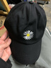 畅印 青少年帽子男潮流个性棒球帽韩版学生休闲百搭街头鸭舌帽情侣帽 小雏菊黑色帽(送礼品) 均码 实拍图