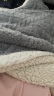 三利塔芙绒毛毯双面加厚毛巾被子秋冬季午睡毯床上沙发盖毯蓝色1.5*2m 实拍图