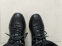 红蜻蜓男鞋2025秋季新款牛皮商务英伦皮鞋男士透气百搭运动休闲鞋子男 黑色【四季款】C0233023 38 皮鞋码，40=运动码41码 实拍图