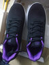 轩途诗休闲鞋女春季网面鞋韩版休闲学生百搭系带女鞋情侣运动鞋练车鞋女 921黑紫色 41 实拍图
