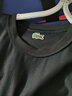 LACOSTE法国鳄鱼男女同款情侣宽松休闲圆领短袖T恤|TH2748 DNQ/黑色 M /175 实拍图