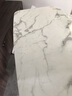 法艾利意式极简岩板餐桌椅组合大理石长方形创意现代简约小户型吃饭桌子 大理石餐桌【1.4*0.8米】不含椅 实拍图