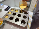 阳晨金色12连杯不粘可露丽曲奇饼干面包蛋糕烤箱用模烘焙模具 实拍图