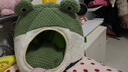 MinkSheen猫窝冬季狗窝垫子可拆洗封闭半封闭猫屋房子保暖宠物窝四季通用 青蛙立体窝全封闭式【40*40*37】 实拍图