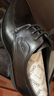 沙驰（SATCHI）男鞋 男士皮鞋正装皮鞋商务皮鞋男德比鞋   40782038Z 黑色 39 实拍图