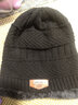 靓魅姿帽子男冬季毛线帽子保暖加厚针织加绒女生帽子棉防寒围脖帽子套装 单独帽身黑色 均码 实拍图