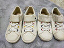 月星童鞋 日本制进口儿童帆布鞋 四季款手工制女宝宝学步鞋男童机能鞋 白色 28 (内长17.5cm适合脚长17cm) 实拍图