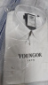 雅戈尔（YOUNGOR）长袖衬衫男纯色提花免烫衬衫棉涤混纺免熨定型舒适透气透气易干 GLVP19001BBA白色 42 实拍图
