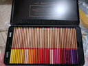 马可（MARCO） 油性彩铅雷诺阿彩色铅笔铁盒套装3100专业手绘彩笔秘密花园涂色填色笔彩铅笔 120色套装 实拍图