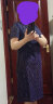 娜尔思（NAERSI）时尚短袖连衣裙A字裙刺绣蕾丝中长款裙子女2024春夏新款 艳紫色 L 晒单实拍图