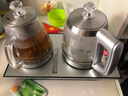 惟聚 茶具电磁炉套装 茶台烧水壶 全自动手柄上水电热水壶泡茶专用嵌入式茶几智能抽水加水烧水器电茶壶 玻璃煮茶款 实拍图
