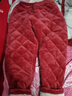 芬腾 睡衣女冬季夹棉三层加厚绒新款长袖开衫家居服套装新年 枫叶红 XL 实拍图