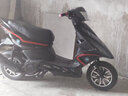 杰帆（JF）踏板摩托车125cc鬼火一代摩托车外卖踏板车燃油车助力车可上牌  黑色 高配款 实拍图