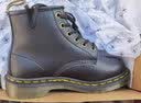 马丁博士（Dr.Martens） Vegan 101 英伦风气质时尚短靴黑色女款6孔马丁靴 黑色 38 实拍图