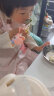 babycare儿童筷子宝宝硅胶训练筷婴幼儿餐具专用筷 恐龙练习筷维尔粉 实拍图