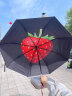 蕉下（beneunder）防紫外线晴雨伞三折甜酷系列黑胶防晒伞甜莓 实拍图