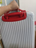 袋鼠 行李箱女高颜值子母行李箱化妆箱大容量行李箱女学生韩版拉杆箱 子母箱款【红+白】 20【贴纸+可坐人】 实拍图