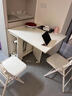 SOFS折叠餐桌家用小户型吃饭桌多功能移动伸缩折叠桌长方形简易餐桌椅 【收纳款】1.4米_1桌4椅 实拍图