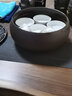 尚言坊功夫茶具配件茶道零件杯洗笔洗茶具水洗 哥窑紫砂茶洗 中号 紫砂-茶洗 实拍图