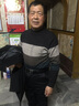 皮尔卡丹 纯羊毛衫男加厚冬季条纹圆领毛衣中老年爸爸半高圆领打底针织衫 实拍图