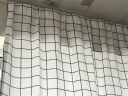 诺罗 日式窗帘北欧ins黑白格子简约现代成品落地飘窗客厅工作室半遮光 格子布普通挂钩款 宽2米*高2米/1片 实拍图