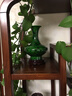 九藏尊品 景德镇陶瓷绿釉家居花瓶摆件仿古花瓶青花瓷瓶双耳瓶中式工艺品 小号翡翠绿凤尾瓶 实拍图
