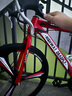 EG7公路自行车男山地车越野碟刹成人变速死飞单车弯把公路赛车女学生 26寸27速至尊一体轮中国红 默认充气胎，升级实心胎联系客服 实拍图