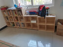 林之语全实木矮格子柜家用组合收纳储物柜八格小型书架置物架落地书柜 【全实木】松木无漆6格90x60 实拍图