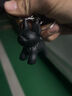 铜小童汽车钥匙扣法斗小狗可爱斗牛犬钥匙链圈环网红钥匙挂件书包挂饰情 斗牛犬酒红 实拍图