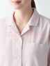 无印良品（MUJI） 女式 无侧缝双层纱织睡衣女士家居服春秋纯棉条纹格纹长袖 女款 浅粉红色格纹 L (上装165/88A下装165/70A) 实拍图