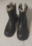 达芙妮短靴女牛皮厚底女靴加厚保暖马丁靴女鞋子 4023605004 厚绒黑 36  实拍图