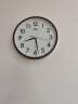 康巴丝（COMPAS）挂钟 创意简约钟表客厅石英钟表挂墙时钟 c2855 咖木色 实拍图