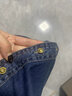 范思蓝恩23FS14609 深蓝色软牛仔衬衫女秋冬长袖复古休闲叠穿衬衣 深牛仔蓝 XS 实拍图