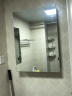 MANGROV曼戈夫太空铝浴室镜柜防水镜面柜挂墙简约北欧带置物架悬挂式镜箱 A款白色全面镜48*68 实拍图