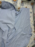 南极人（Nanjiren）被套单件单人150x200被罩2米春夏季磨毛被子罩纯色被单双人被芯套 双拼-月光雾蓝【亲肤柔软】 单被套180*220cm 实拍图