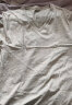 七匹狼短袖t恤男纯棉打底衫夏季薄款舒适透气T恤全棉运动汗衫小白t 白色-圆领款 XL-175（建议体重120-140斤） 实拍图
