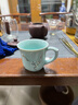 古笙记  手绘描金景德镇陶瓷茶杯单杯家用水杯子品茗水杯子主人杯单只 青瓷梅花把手杯 实拍图