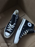 匡威（Converse）1970s 经典三星标高帮鞋情侣运动鞋学生鞋休闲帆布鞋男女鞋多巴胺 162050C 三星标经典黑 41 /7.5 实拍图