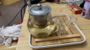 瓷牌茗茶具（cipaiming teaset） 透明玻璃茶具整套套装家用功夫茶壶茶杯会客泡茶器 透明八骏壶4个把杯+小四方盘 实拍图
