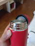 OKGO智能保温杯大容量男女商务高档便携水杯子泡茶水分离杯礼品刻字 304不锈钢升级款-宝石红480ml 实拍图