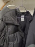 马登工装山系可拆卸羽绒服男保暖机能连帽马甲背心男士面包服外套秋冬 炭黑色 3XL 实拍图