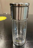 孔雀（Peacock）纯钛玻璃杯父亲节礼物 茶水分离杯大容量泡茶杯便携高档透明水杯 实拍图