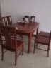 南巢 实木餐桌椅组合乌金木餐桌椅方圆两用可折叠餐桌新中式饭桌家具 一桌六椅（826椅） 1.38米 晒单实拍图