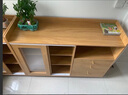 米客米家（MIKEMIJIA）实木色餐边柜厨房碗柜储物柜小户型收纳柜客厅茶水柜酒柜日式边柜 【包安装】原木色100*36*92cm 【现货速发】 实拍图