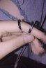梦芊汐925银情侣项链一对男女戒指对戒吊坠异地恋情人节生日礼物送女友 情侣戒指项链一对+免费刻字 实拍图