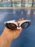 SWANS泳镜日本进口高清防雾游泳镜近视男士游泳眼镜泳帽套装FOX1黑白 实拍图