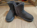 京东京造【中筒经典】雪地靴女冬季羊皮毛一体保暖防寒短靴灰色38 实拍图