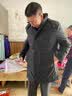 北极绒羽绒服男中老年脱卸款加厚保暖老年人外套男装冬爸爸装活里活面 8821-蓝色 XL 【可穿125-140斤】 实拍图