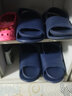 惠夫人拖鞋夏季旅行可折叠凉拖鞋EVA飞机便携防滑旅游洗澡出差酒店简易 旅行拖 藏青 42-43 实拍图